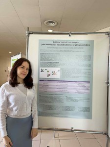 Reprezentantki Kosmetologicznej Organizacji Studenckiej na konferencji naukowej. Kliknij, aby powiększyć zdjęcie.